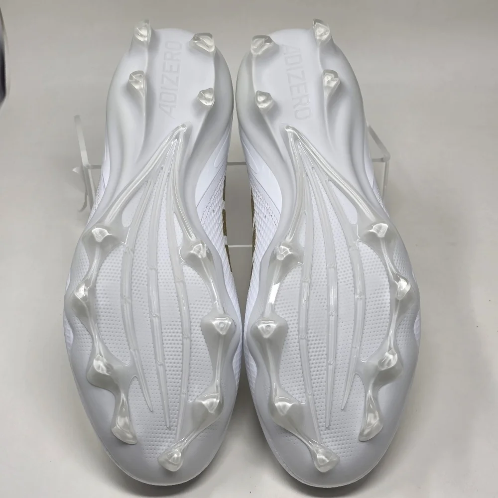Adidas Adizero Impact MID Football Cleats White Gold IF2476 Men's Size 11 New